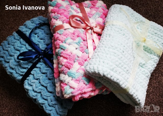 Бебешко одеялце, снимка 6 - Спално бельо и завивки - 36978080