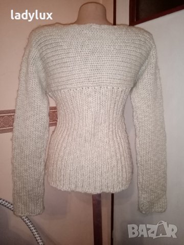 Trussardi Jeans,  Зимна Плетена Блуза, Размер S/M. Код 1877, снимка 8 - Блузи с дълъг ръкав и пуловери - 38099057