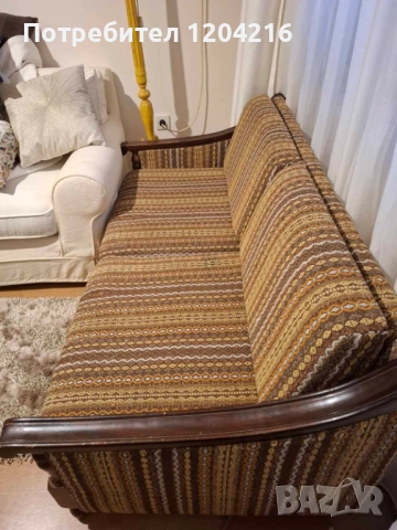 Двуместен старинен диван, снимка 7 - Дивани и мека мебел - 52482042