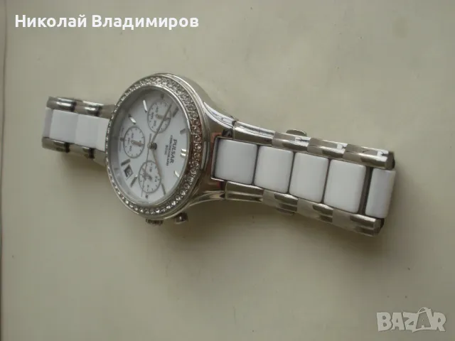 Pulsar оригинален дамски керамичен chronograph часовник, снимка 6 - Дамски - 48146573