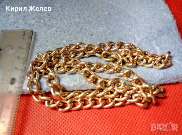 ПОЗЛАТЕН САТР ЛАНЕЦ КЛАСИЧЕСКА КРАСИВА ПЛЕТКА ВЕРИЖКА за ВРАТ 47389