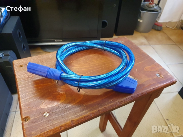 НОВ! Висококачествен скарт кабел с позлатени конектори SCART-SCART 1,5m, снимка 3 - Други - 51960619