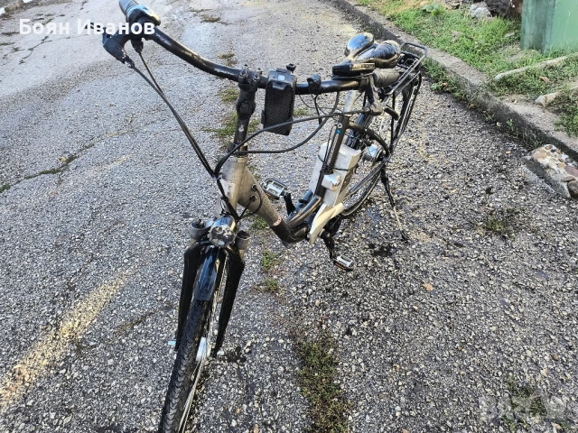 Велосипед немски с батерия 18 ампера, снимка 2 - Велосипеди - 50754625