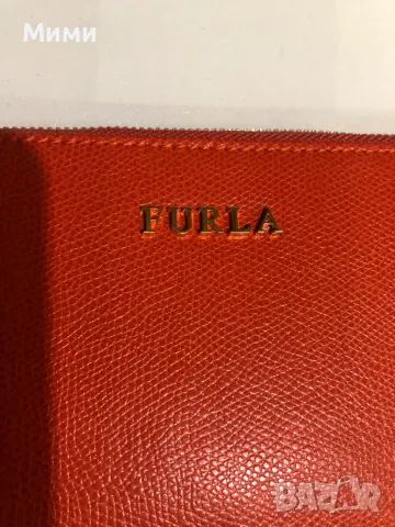 Furla-уникален червен портфейл, снимка 3 - Портфейли, портмонета - 48547086