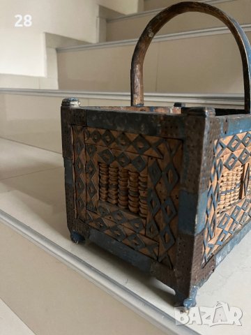 Стара кошница ръчно изработена антика, снимка 4 - Антикварни и старинни предмети - 43047021