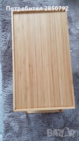 Нова Бамбукова Масичка за закуска в леглото, лаптоп, таблет, за работа, снимка 3 - Други стоки за дома - 32722780