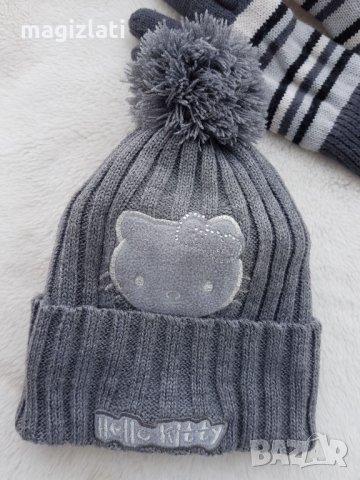 Зимна шапка Хело Кити 2-5 години, снимка 5 - Шапки, шалове и ръкавици - 34645866