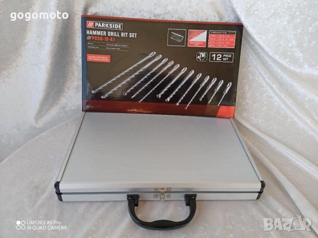 КОМПЛЕКТ СВРЕДЛА 12 бр. ЗА ПЕРФОРАТОР, SDS-Plus захват, снимка 7 - Куфари с инструменти - 37549976