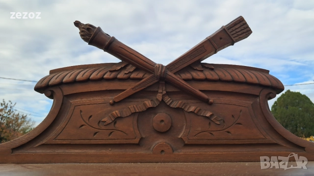 Шкаф ретро с витрина №35, снимка 5 - Шкафове - 52318998