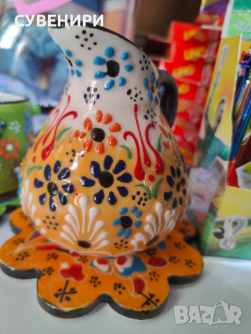 Турска керамика ,ръчна изработка(чаши,чинии,купи,канички,пепелници, подложки), снимка 9 - Други - 44858186