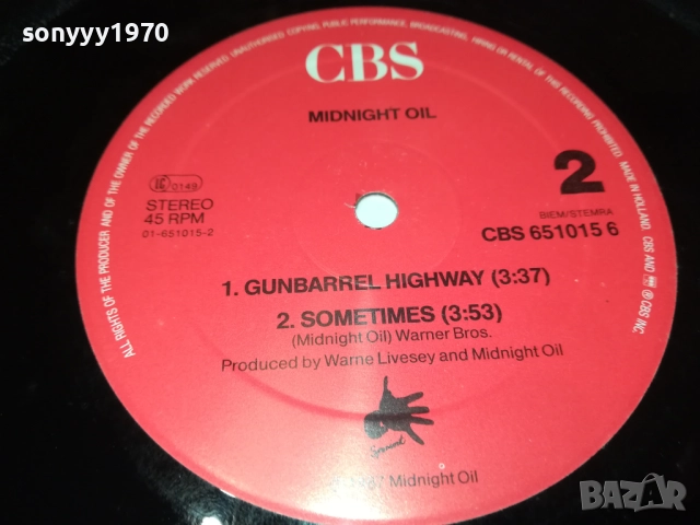 MIDNIGHT OIL-MADE IN HOLLAND-ВНОС ENGLAND 2808251126, снимка 11 - Грамофонни плочи - 51520383