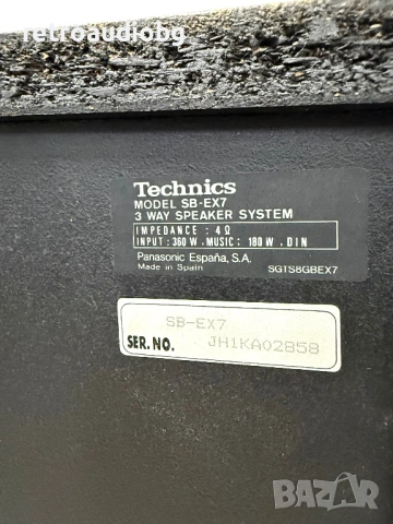 🔈Ретро подови трилентови тонколони Technics SB-EX 7  - 180-360W - 4 ома - 10 инча бас🔈, снимка 7 - Тонколони - 53390057