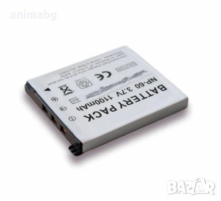 ANIMABG Батерия модел Cas NP-60 за цифрови фотоапарати на Casio с капацитет 1100mAh 3.7V модели EX-Z, снимка 3 - Батерии, зарядни - 44078719