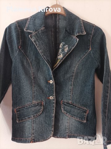 Детско дънково яке, снимка 2 - Детски якета и елеци - 43885045