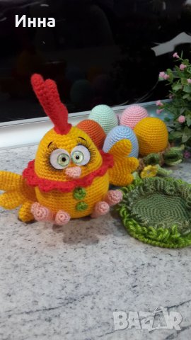 Великденски подаръци. Петел + яйца. Плетена играчка. Ръчно изработени., снимка 9 - Романтични подаръци - 39876036
