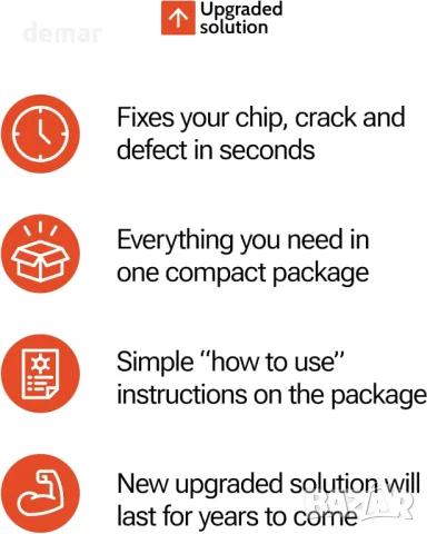 Комплект за ремонт на гранит, керамика, плочки, порцелан - червен, черен и прозрачен цвят, снимка 7 - Други стоки за дома - 49903148