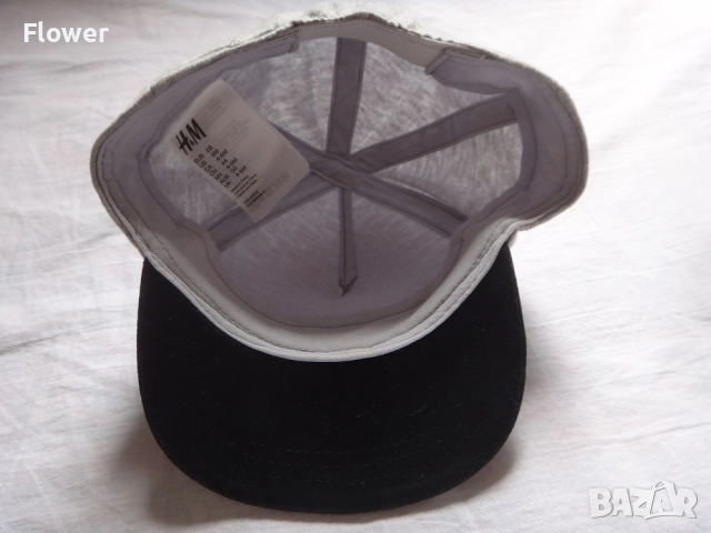 НМ Бебешка шапка от памук с козирка, размер 68, 6 месеца, снимка 5 - Бебешки шапки - 52955207