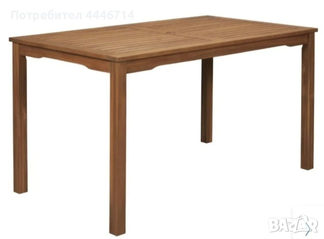 Градинска дървена маса от акация, снимка 4 - Градински мебели, декорация  - 51236038