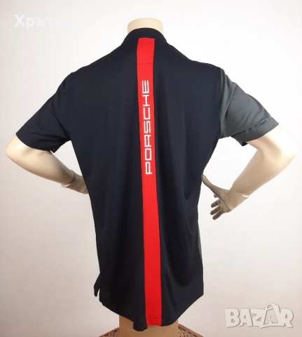 Porsche - Oригинална мъжка тениска с яка размер XL, снимка 4 - Тениски - 52649943
