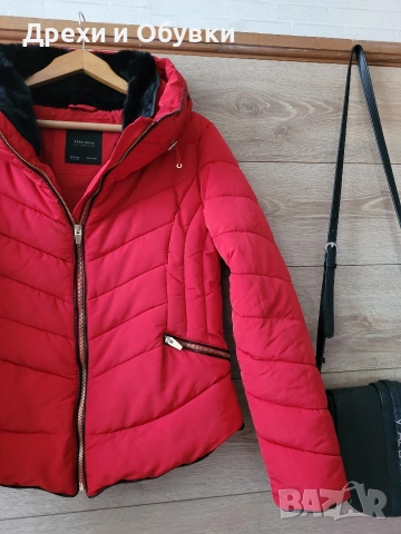 Червено яке Zara , снимка 2 - Якета - 44305177