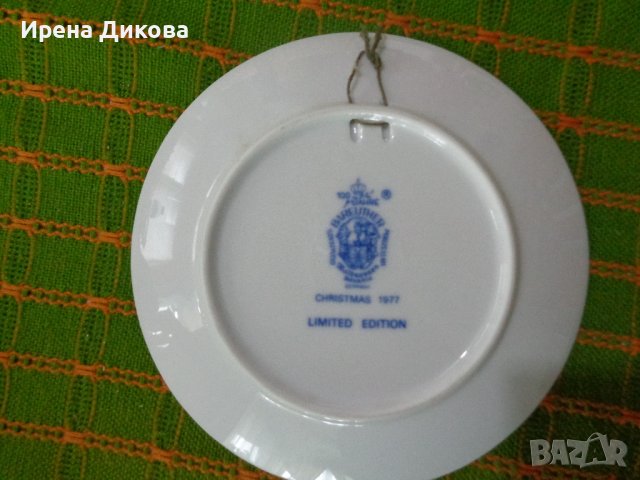 Продавам ; Порцеланова чиния за стена -Christmas - 1977, снимка 3 - Други - 43269095