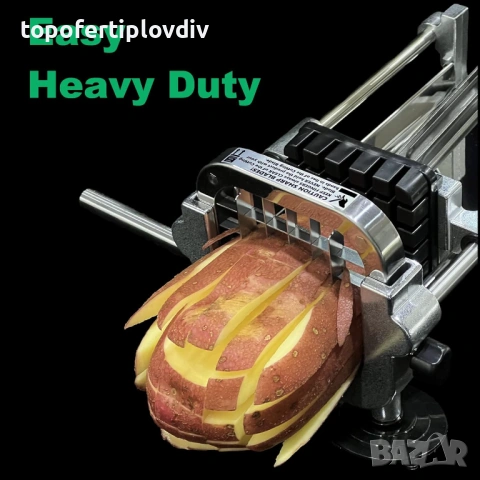 Резачка за картофи с три остриета French Fry Cutter, снимка 5 - Кухненски роботи - 53251478
