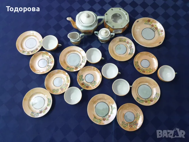 Седефен порцеланов миниатюрен сервиз, снимка 4 - Сервизи - 49026918