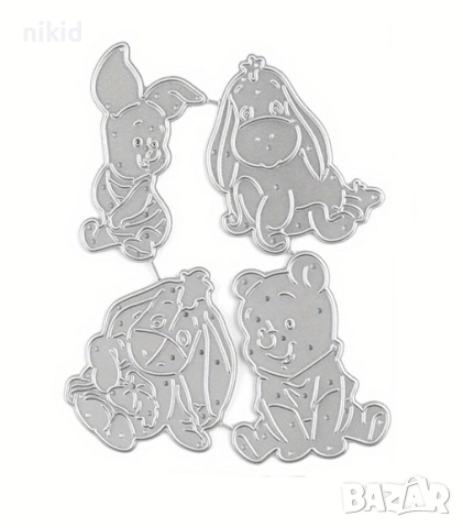 Мечо Пух Йори Тигър Прасчо щанца шанци