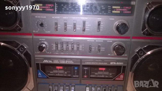 THE BIG ONE ics str-5091-ГОЛЯМ РАДИОКАСЕТОФОН, снимка 12 - Радиокасетофони, транзистори - 26742675