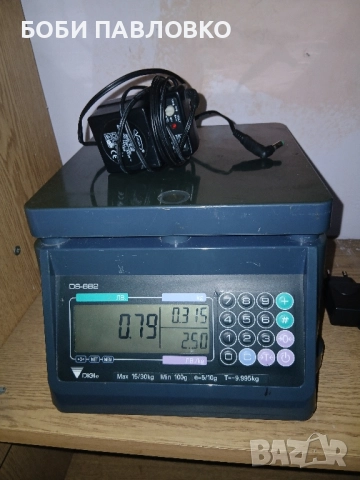 Сертифицерана ел.везна Диги дс-682 до 30кг, снимка 2 - Везни - 51965291
