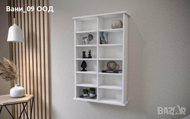 Стенна етажерка с 12 разделения, снимка 6 - Етажерки - 39897953