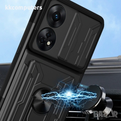 OPPO Reno8 T 4G Удароустойчив Ring Holder Калъф и Протектор, снимка 6 - Калъфи, кейсове - 53074196
