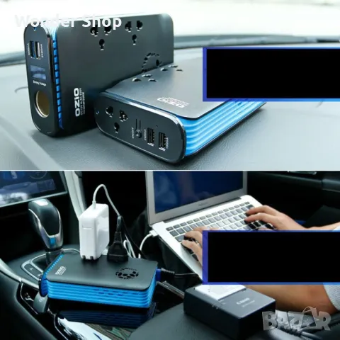Автомобилен инвертор OZIO, модел LB20D – Inverter-1. ✨, снимка 2 - Аксесоари и консумативи - 47888990