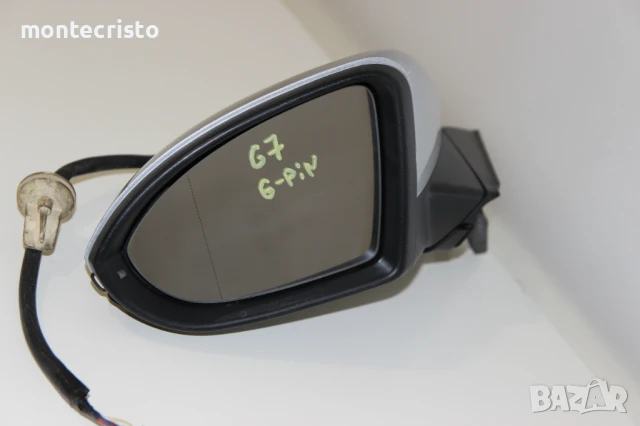 Ляво огледало VW Golf 7 (2013-2019г.) 5G0857521 Голф VII / 6 пина, снимка 2 - Части - 50736432