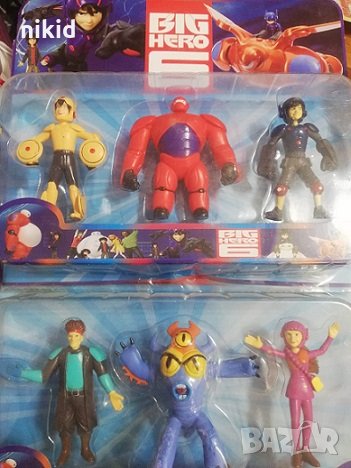 3 бр big hero Героичната шесторка пластмасови фигурки играчки за игра и украса на торта, снимка 1 - Фигурки - 26229965