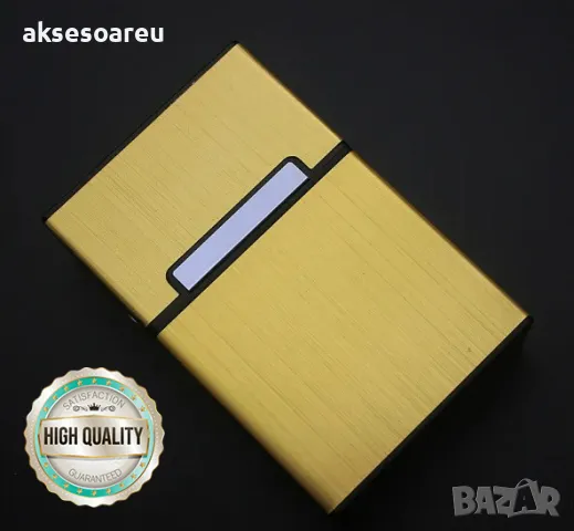 Нова метална кутия табакера с магнитен капак за 80 мм стандартни цигари модна стилна и красива , снимка 3 - Табакери - 50233757