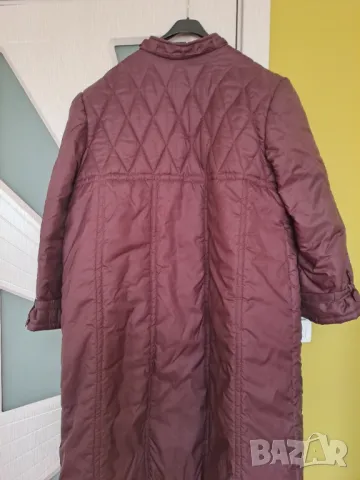 Дамско зимно дълго палто манто шушлеково голям размер, снимка 4 - Палта, манта - 48975930