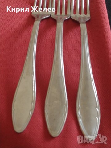 Три вилици от соца перфектно състояние П. Денев Габрово за КОЛЕКЦИЯ ДЕКОРАЦИЯ 42064, снимка 2 - Други ценни предмети - 43818878