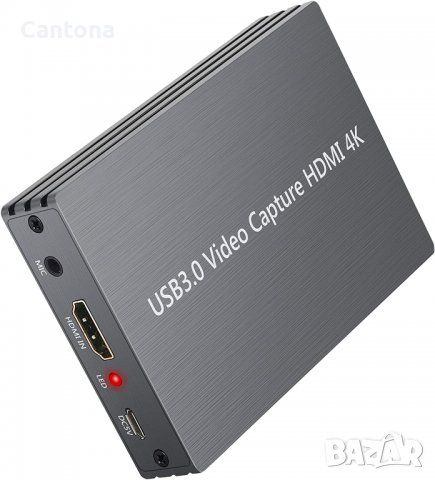 HDMI карта за заснемане на видео,  USB 3.0 HDMI, 4K, 1080P към USB 3.0 Заснемане игри на живо с HDMI