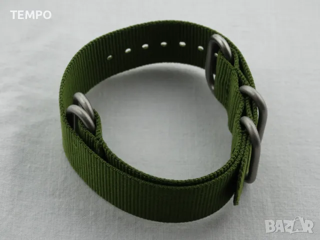 КАИШКА ZULU ЗЕЛЕНА-18мм + ПОДАРЪК, снимка 13 - Каишки за часовници - 46946199