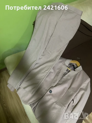Костюми сако и панталон размер XS ZARA, Comma бежов, пепел от рози, снимка 2 - Костюми - 51396023