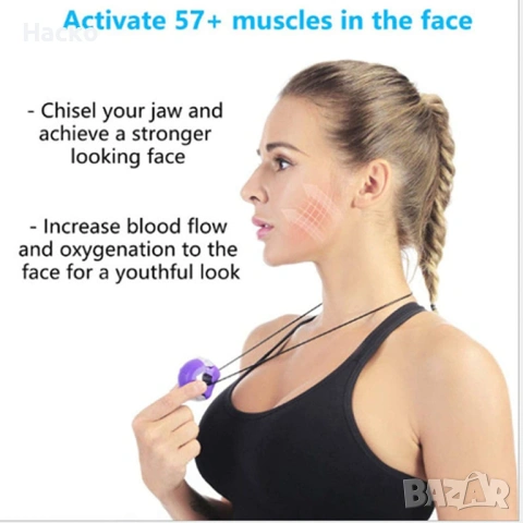 Уред за лицеви мускули, тренажор за лице , снимка 4 - Фитнес уреди - 53464573