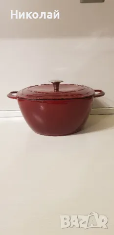 Емайлирана чугунена тенджера 4,5л, снимка 1