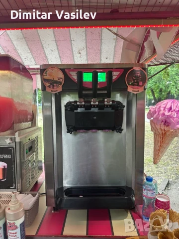 Количка за крем сладолед,скрежина,фреш и царевица на пара, снимка 3 - Машини за сладолед - 50899147