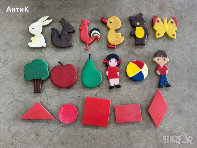 Соц Детски Фигури с Магнит Учтехпром, снимка 8 - Колекции - 50584112