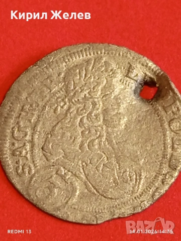 Сребърна монета 3 кройцера 1704г. Леополд първи Австрия за КОЛЕКЦИЯ 52939, снимка 9 - Нумизматика и бонистика - 53096769