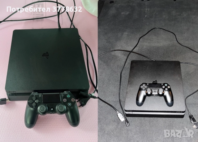 PlayStation 4 slim два броя с джойстик , снимка 1