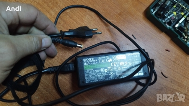 Захранване - Адаптер SONY VAIO 16V / 4.0A VGP-AC16V8 оригинален, снимка 5 - Захранвания и кутии - 52347154