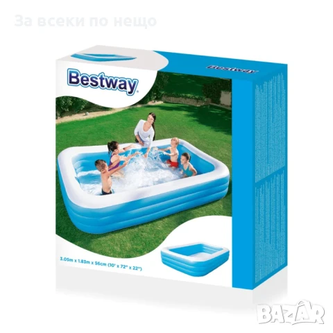 Bestway Надуваем басейн, 305x183x56 см Код P1050, снимка 2 - Басейни и аксесоари - 51390015