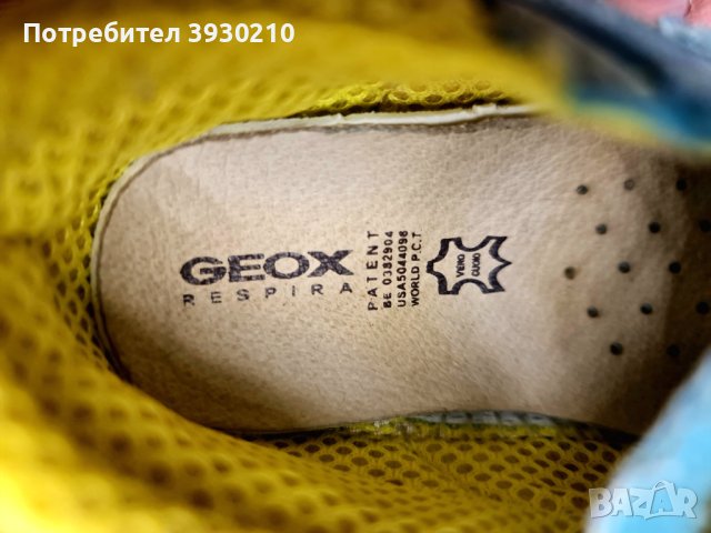 Пантофки за прохождане - GEOX - 19 номер, снимка 3 - Детски пантофи - 43641168